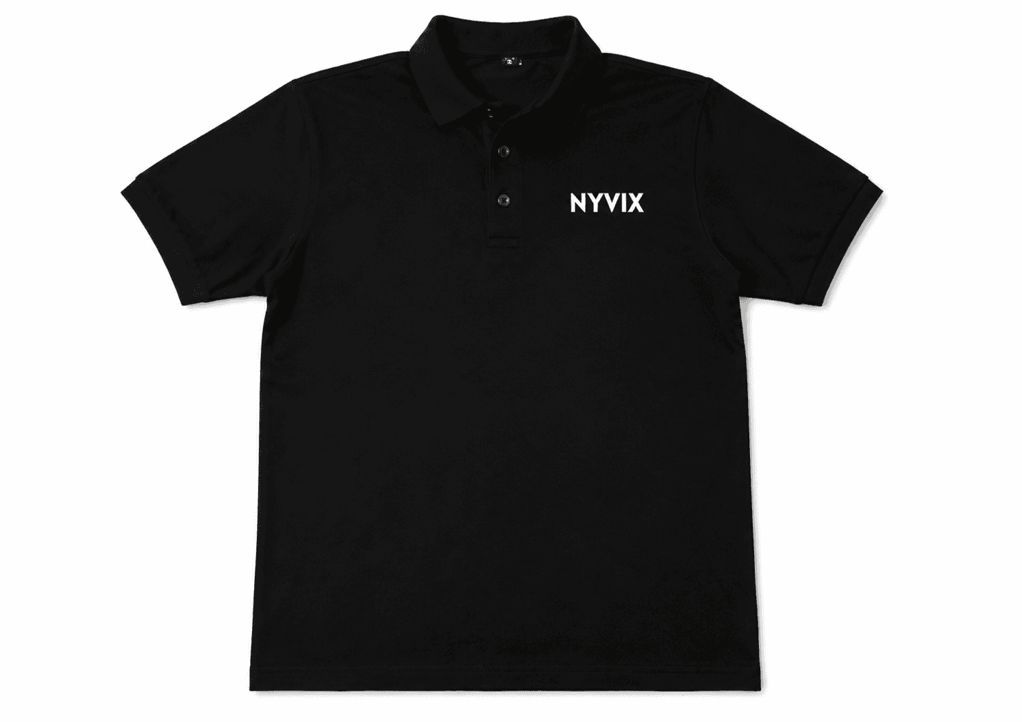 Classic Black Polo - NYVIX premium streetwear